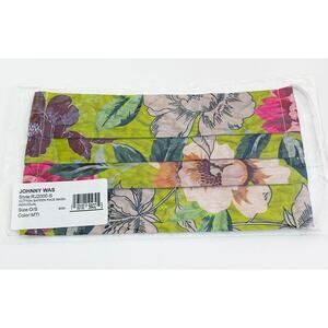 JOHNNY WAS Face Mask Designer Cotton Sateen Face Mask Face Covering